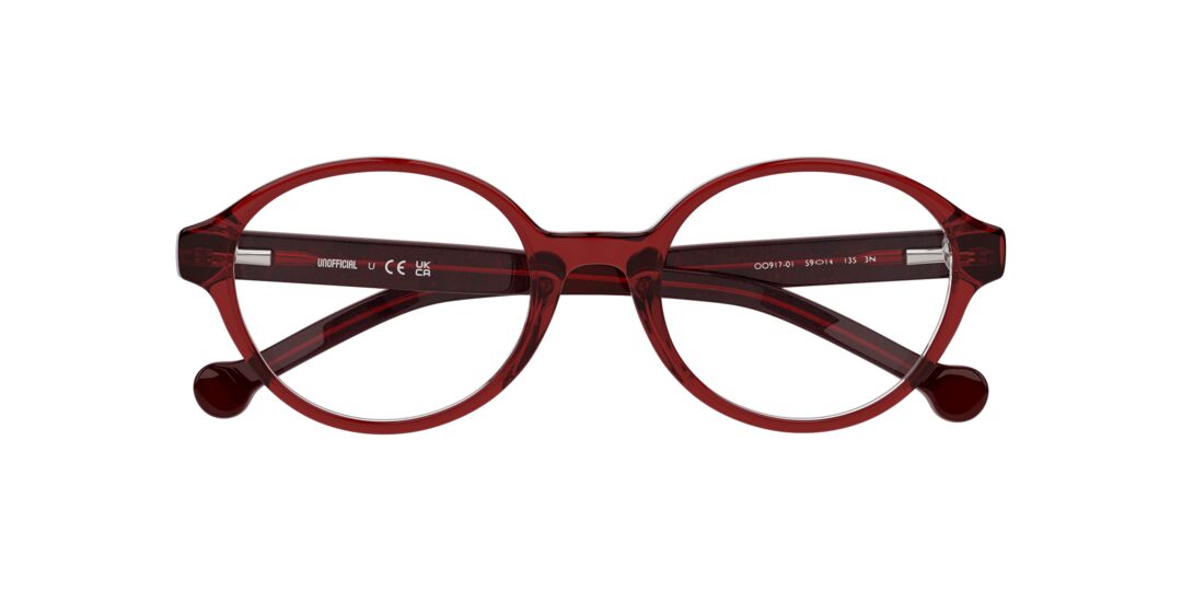Lente Oftálmico Unofficial Kids UJ3010 Rojo
