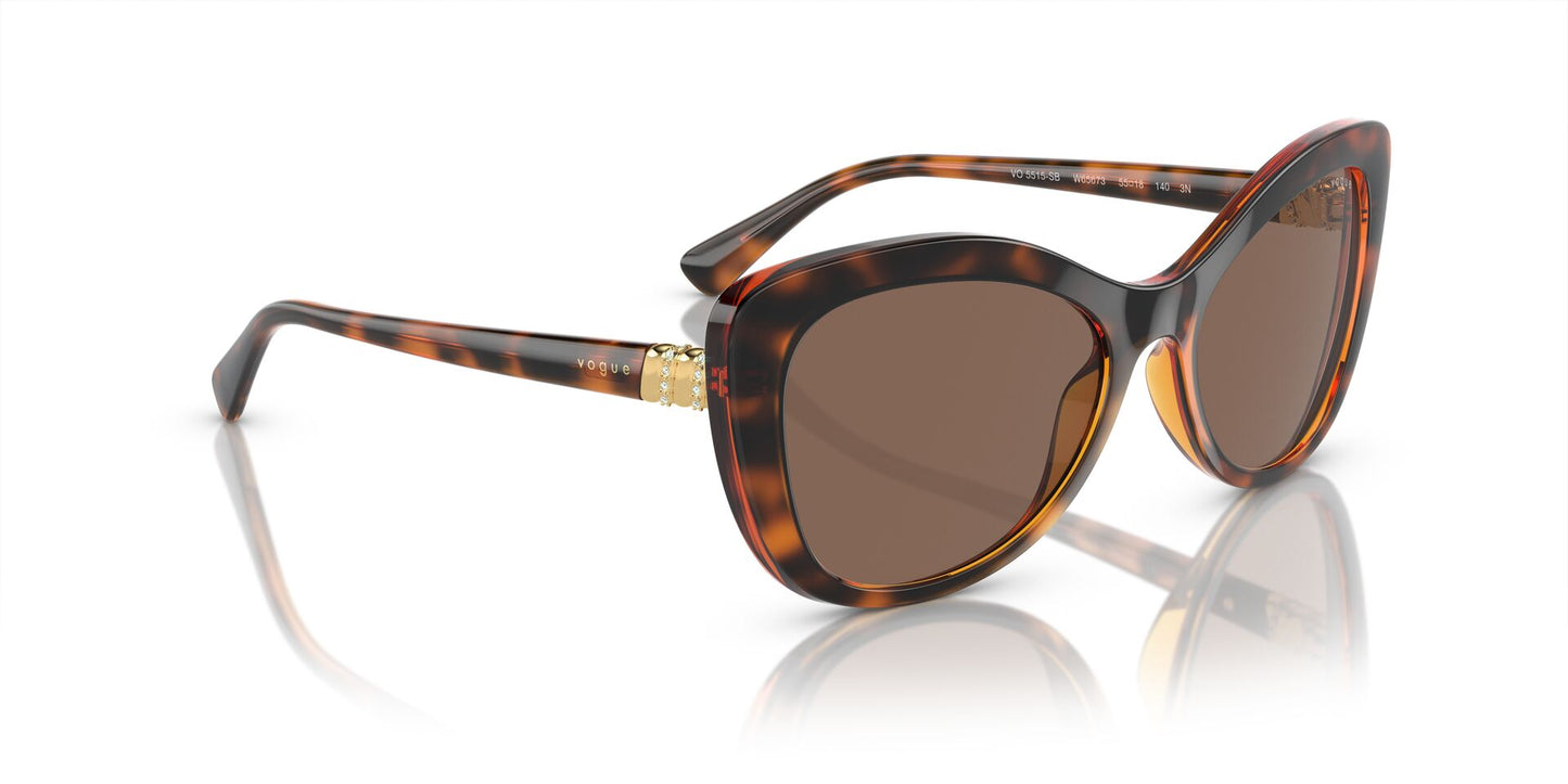 Lente Solar Vogue Eyewear Eyewear VO5515SB Havana