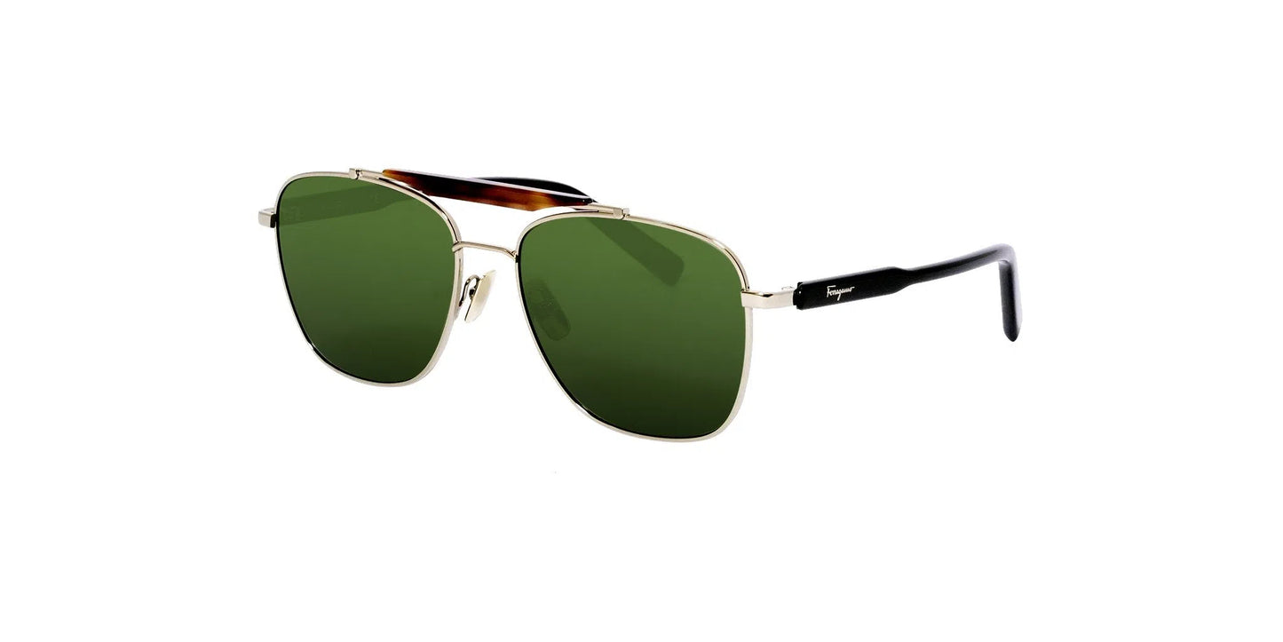 Lentes de Sol Salvatore Ferragamo SF198S Dorado-Ópticas LUX, Ve Más Allá