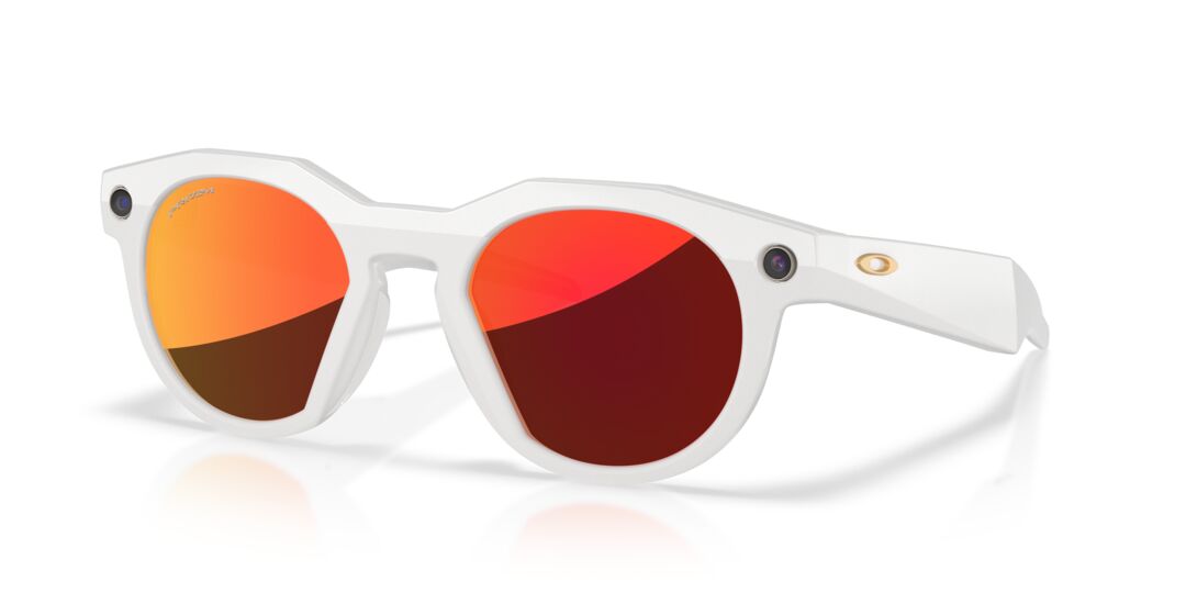 Lente Solar Oakley Meta HSTN Prizm™ Blanco