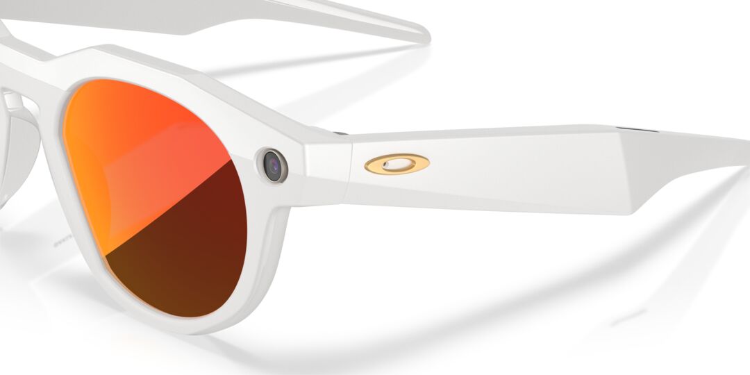 Lente Solar Oakley Meta HSTN Prizm™ Blanco
