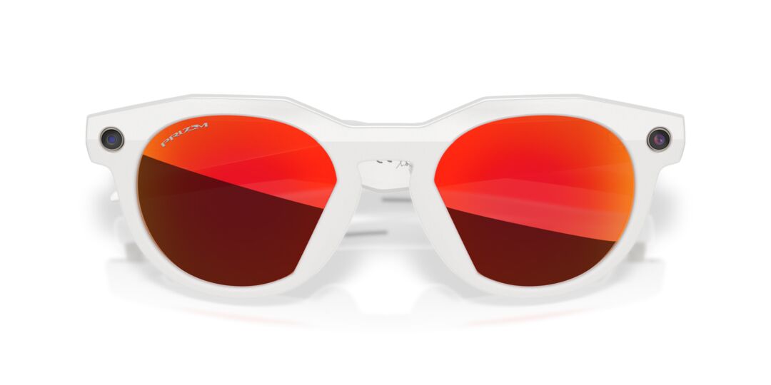 Lente Solar Oakley Meta HSTN Prizm™ Blanco