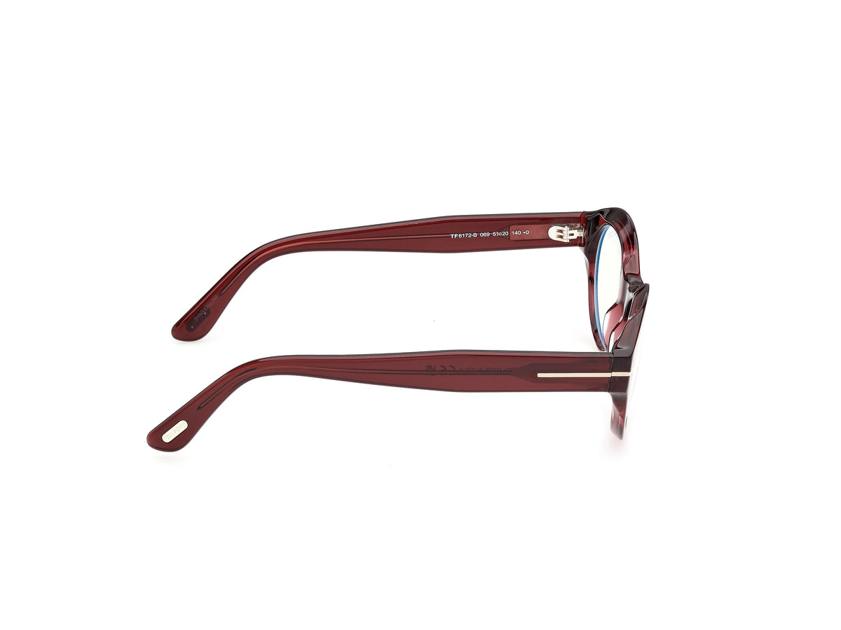 Lente Oftálmico Tom Ford FT6172-B Vino