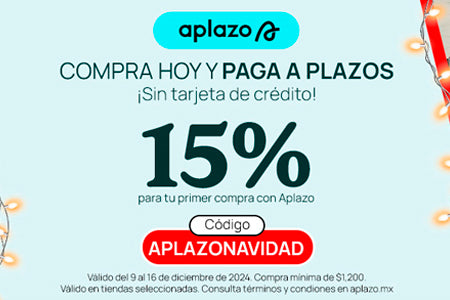 15% adicional con APLAZO