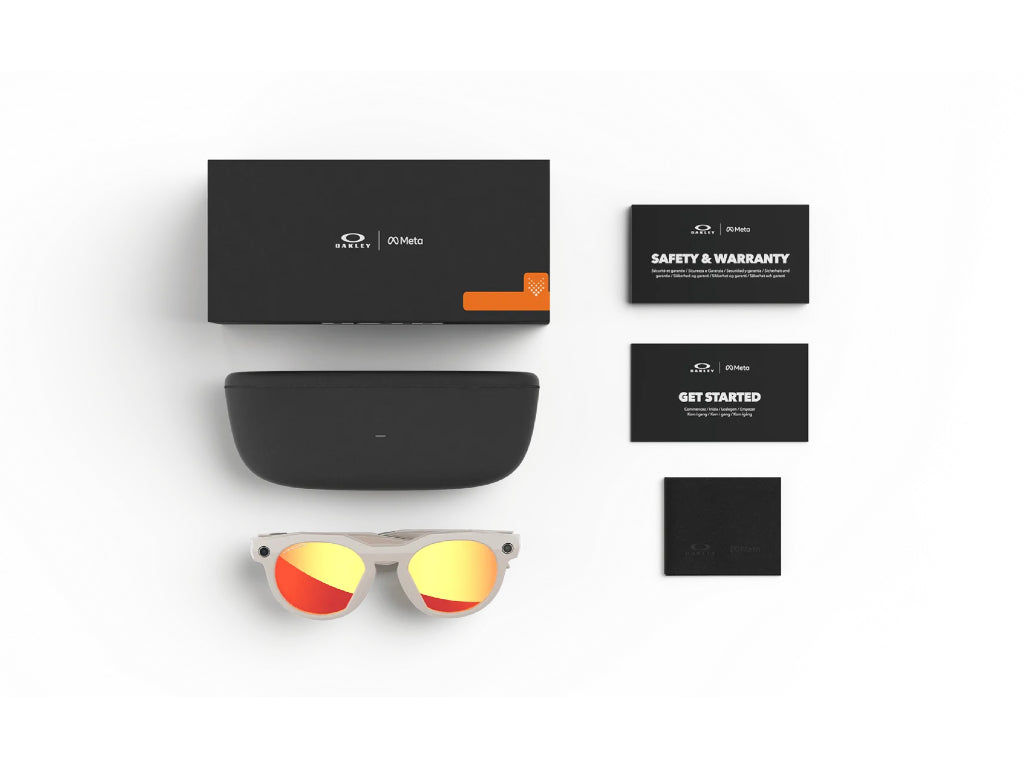 Lente Solar Oakley Meta HSTN Prizm™ Blanco