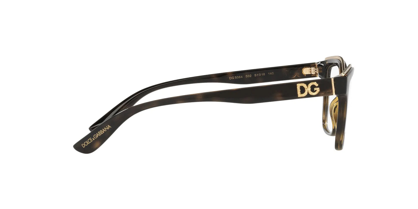 Lente Oftálmico Dolce Gabbana DG5064 Havana-Ópticas LUX, Ve Más Allá