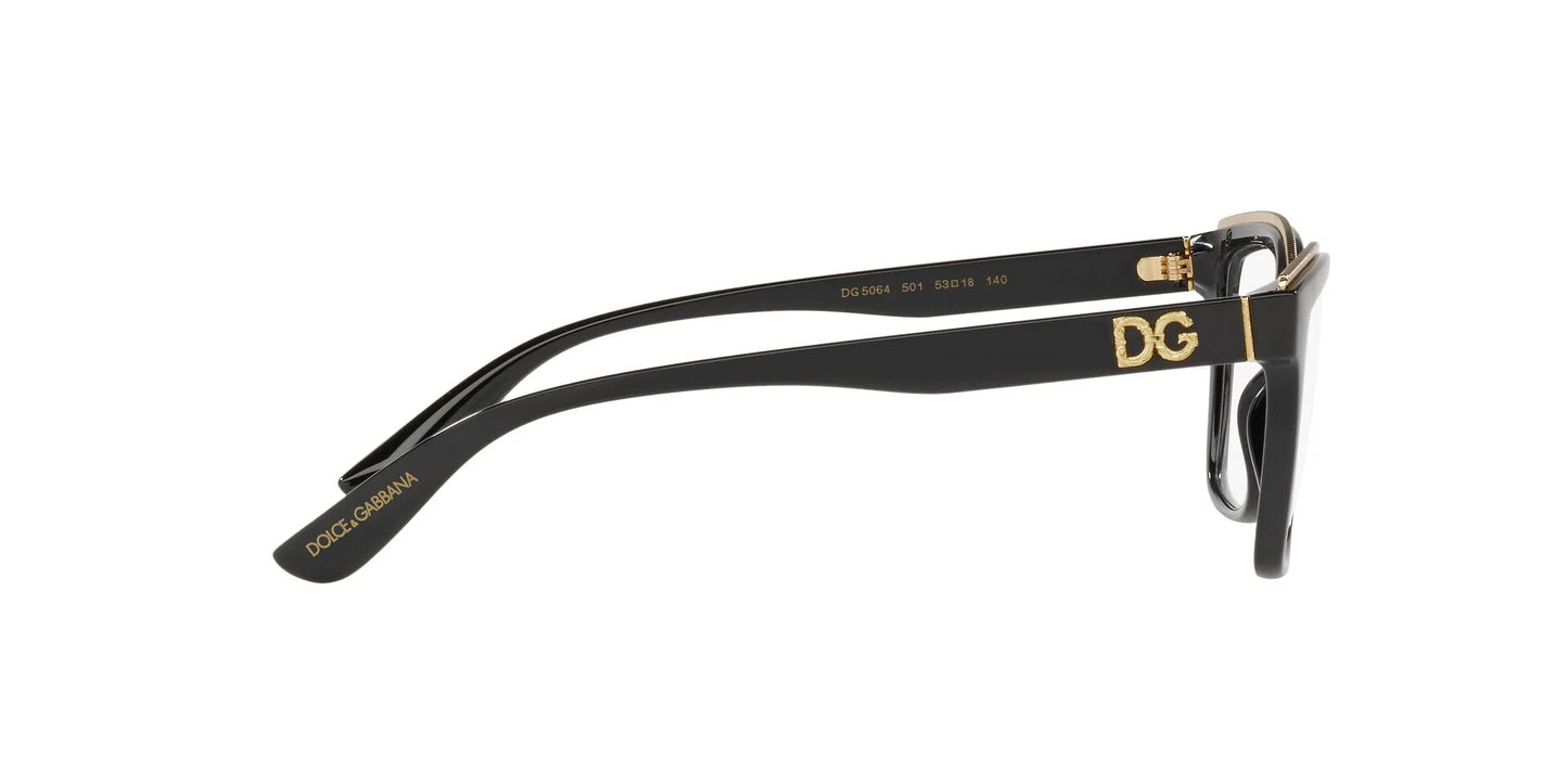 Lente Oftálmico Dolce Gabbana DG5064 Negro-Ópticas LUX, Ve Más Allá