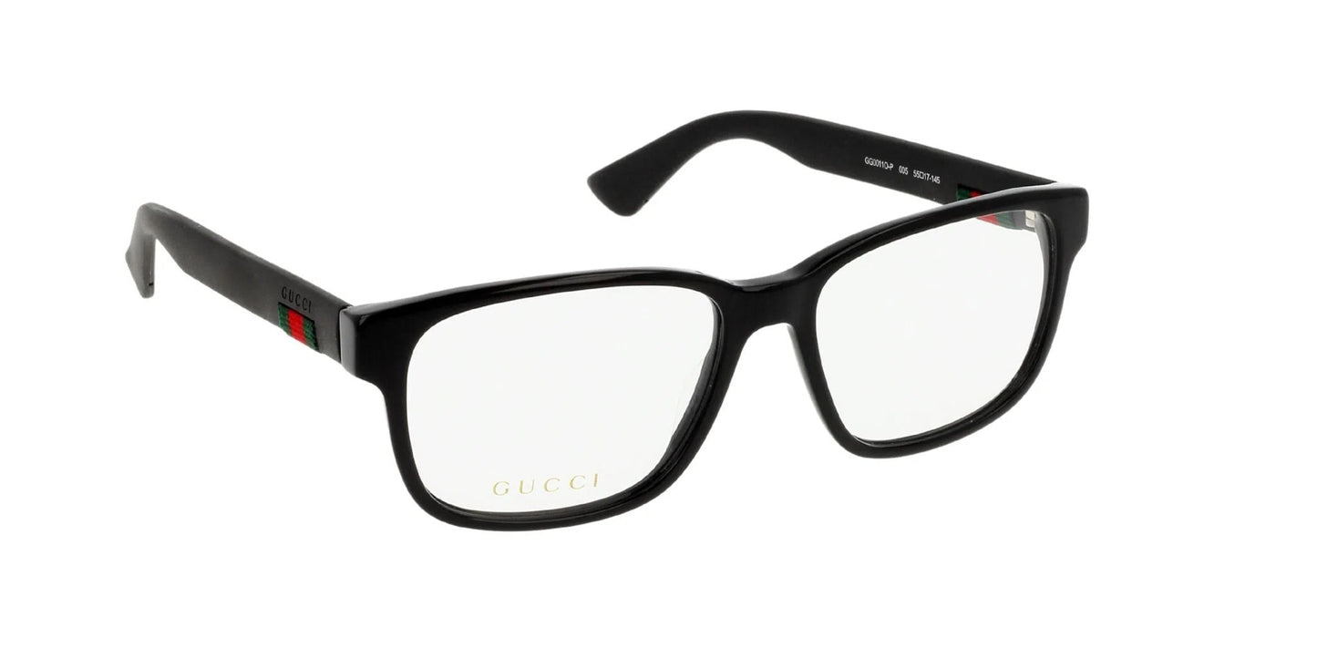 Lente Oftálmico Gucci GG0011O Negro-Ópticas LUX, Ve Más Allá