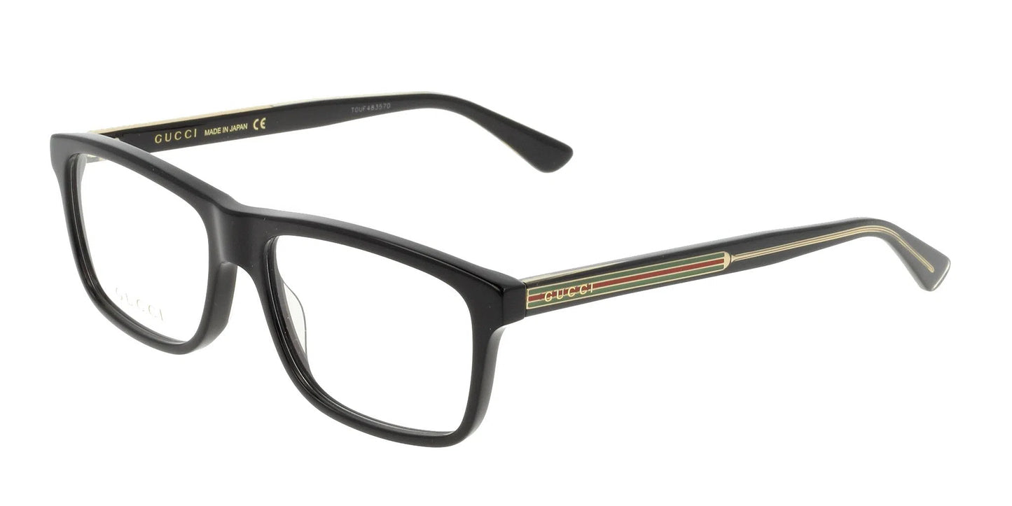 Lente Oftálmico Gucci GG0384O Negro-Ópticas LUX, Ve Más Allá