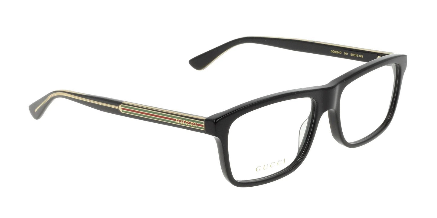 Lente Oftálmico Gucci GG0384O Negro-Ópticas LUX, Ve Más Allá