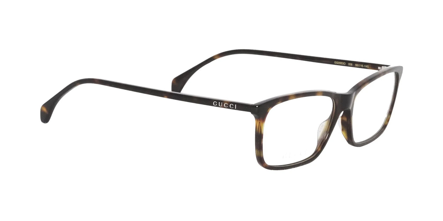 Lente Oftálmico Gucci GG0553O Havana-Ópticas LUX, Ve Más Allá