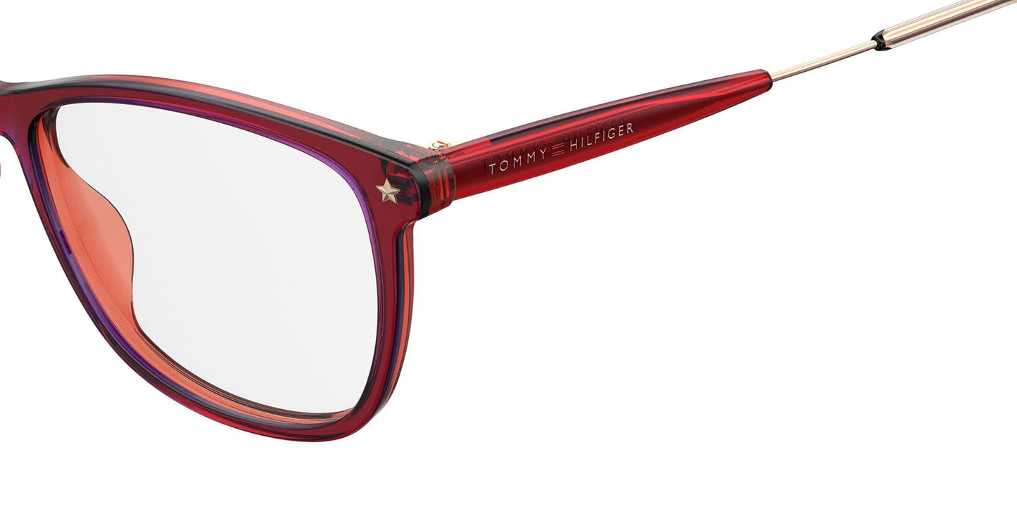 Lente Oftálmico Tommy Hilfiger TH1633 Rojo-Ópticas LUX, Ve Más Allá