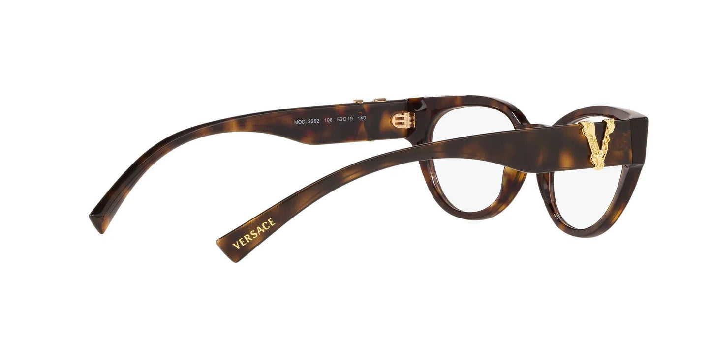 Lente Oftálmico Versace VE3282 Havana-Ópticas LUX, Ve Más Allá