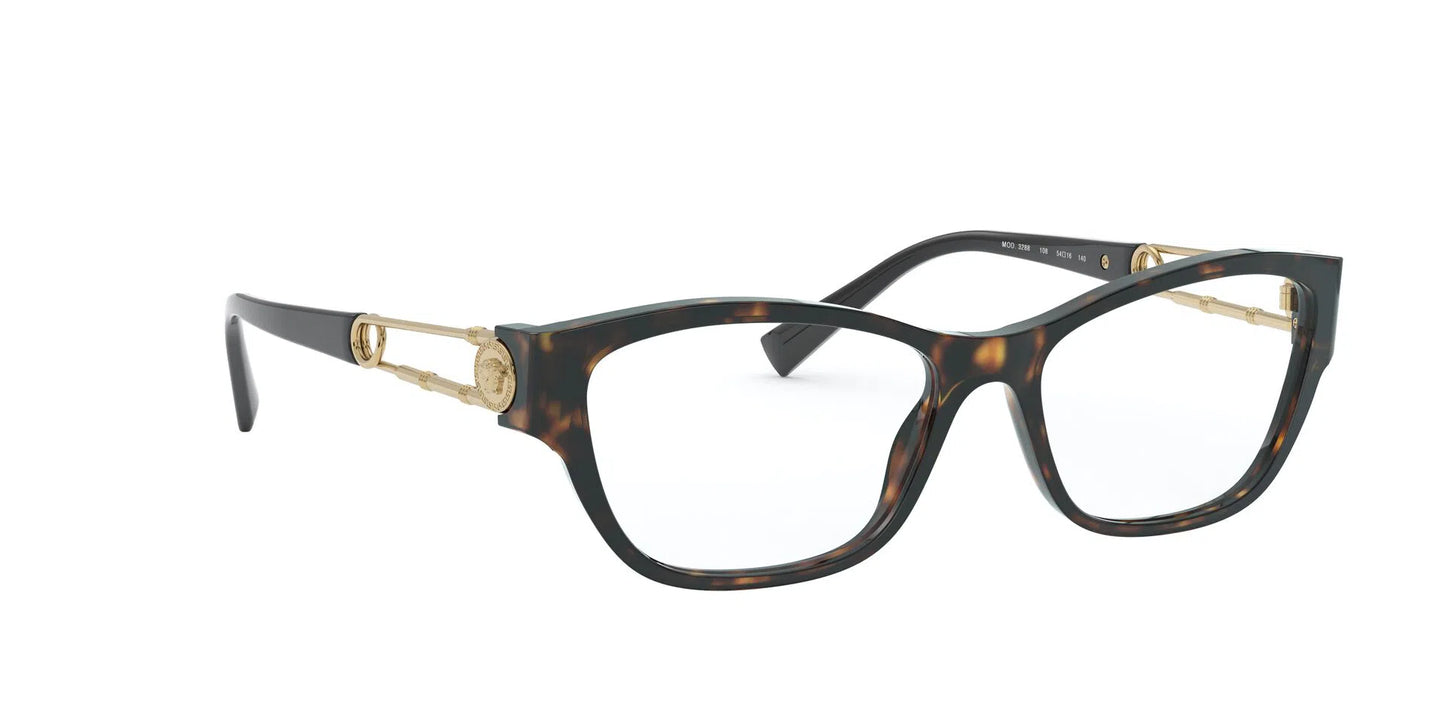 Lente Oftálmico Versace VE3288 Havana-Ópticas LUX, Ve Más Allá