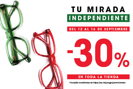 30% de descuento en toda la tienda