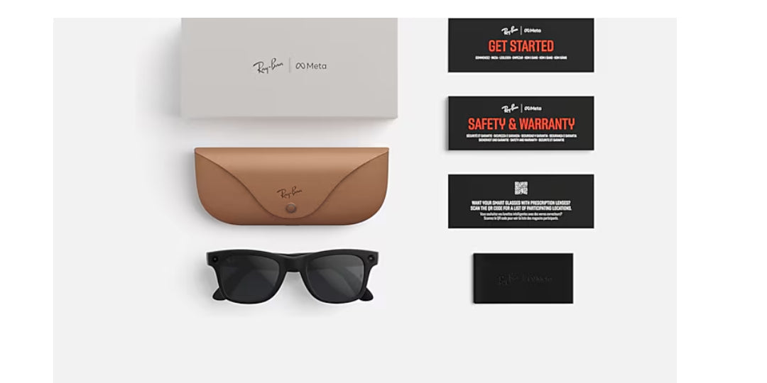 Lente de Sol Ray Ban Meta Wayfarer Gen. 2 Negro