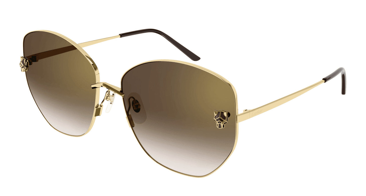 Lente Solar Cartier CT0400S Dorado