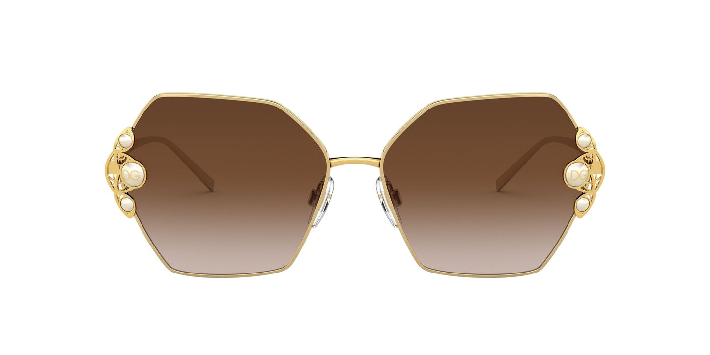 Lentes de Sol Dolce Gabbana DG2253H Dorado-Ópticas LUX, Ve Más Allá