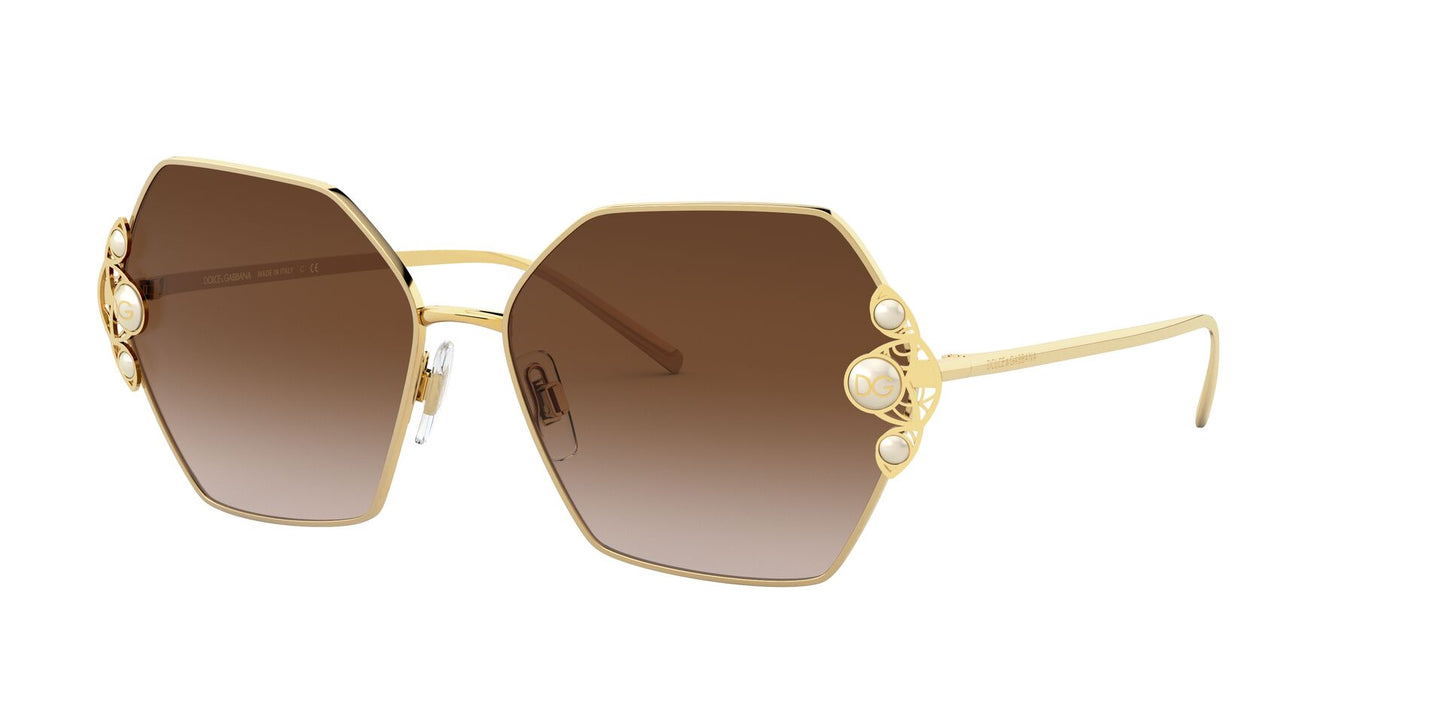 Lentes de Sol Dolce Gabbana DG2253H Dorado-Ópticas LUX, Ve Más Allá