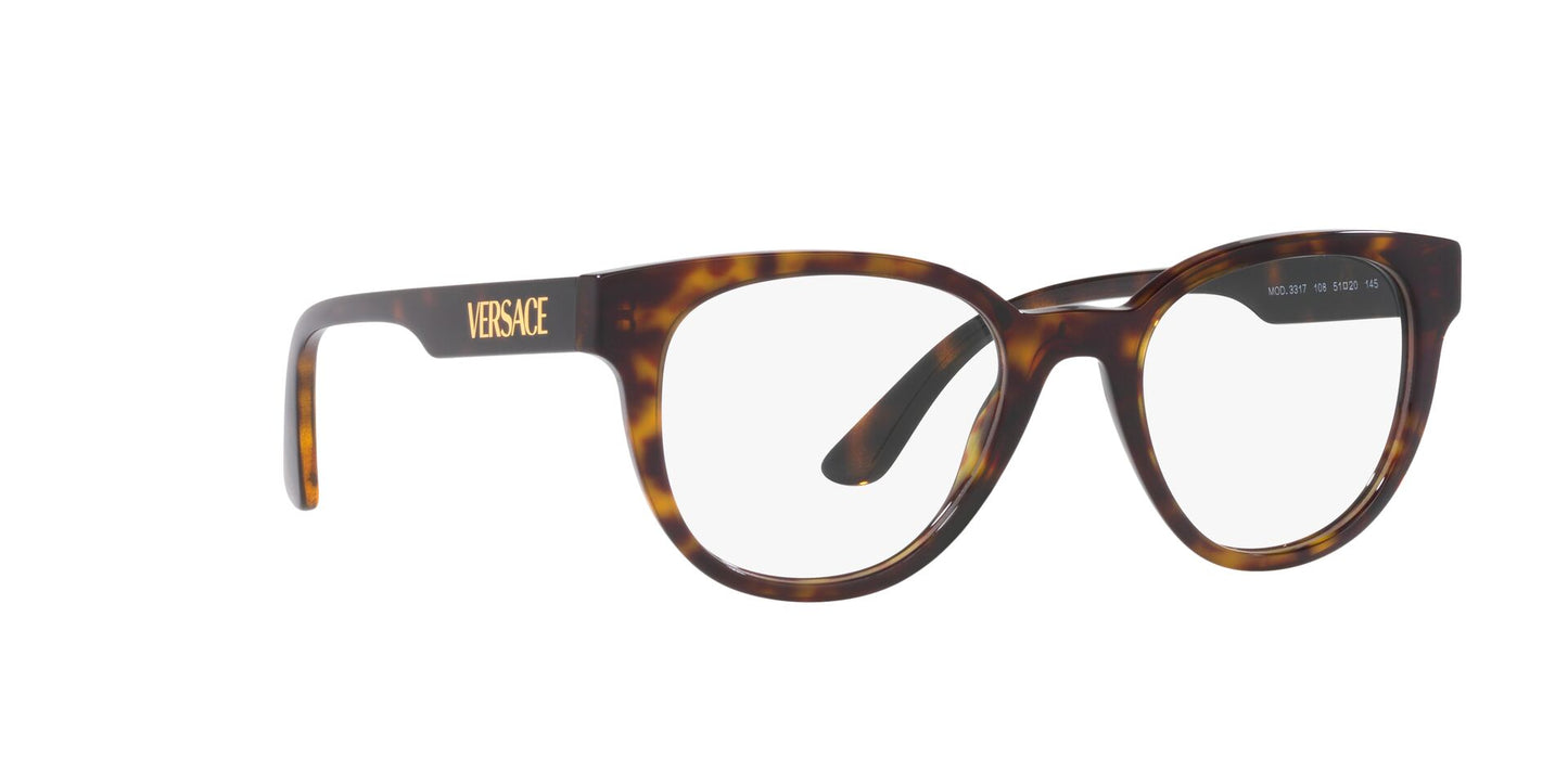 Lente Oftálmico Versace VE3317 Havana-Ópticas LUX, Ve Más Allá