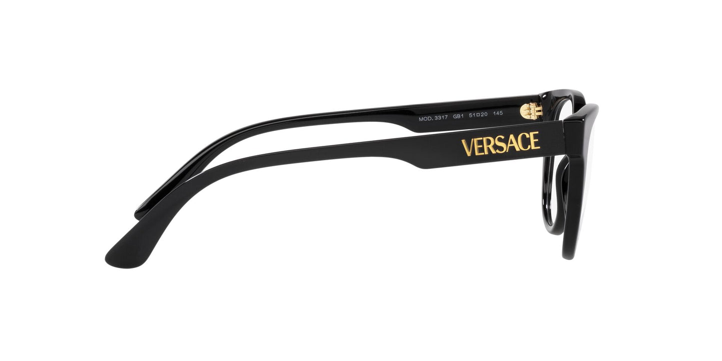Lente Oftálmico Versace VE3317 Negro-Ópticas LUX, Ve Más Allá