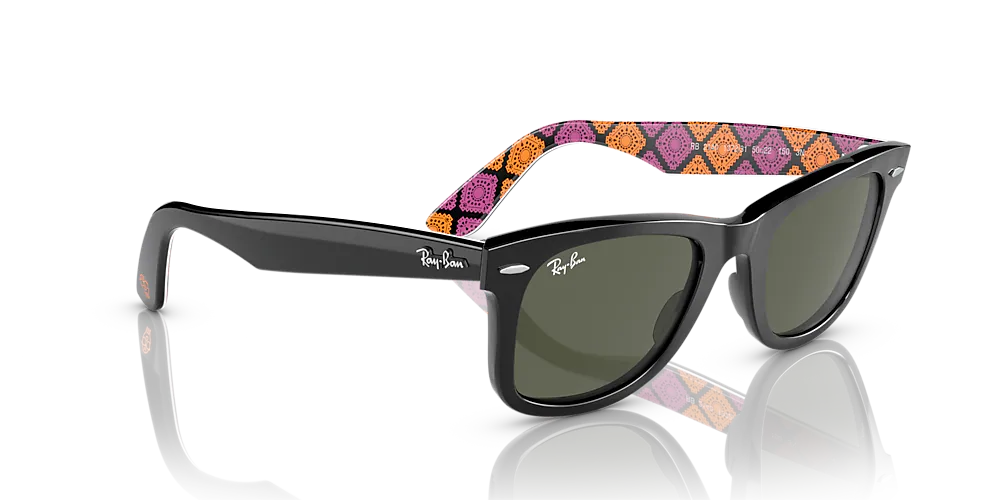 Lente Solar Ray Ban Wayfarer RB2140 Día de Muertos-Ópticas LUX, Ve Más Allá