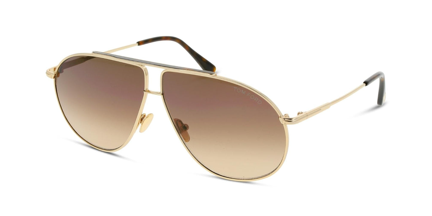 Lente Solar Tom Ford FT0825 Dorado-Ópticas LUX, Ve Más Allá